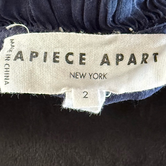 Apiece Apart Blue Off-Shoulder Midi Dress - Picture 6 of 12